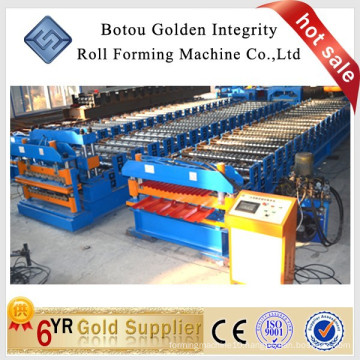 Double layer Stainless Steel Roofing machine , Stand Roof Tile Forming line